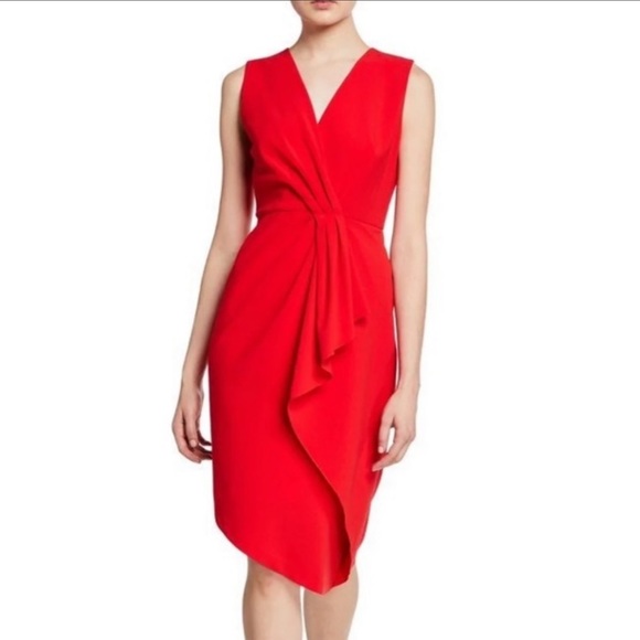 NWT Elie Tahari Adrianne Asymmetrical Sheath Dress - Picture 9 of 9